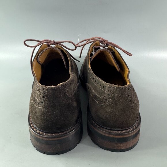 New Polo Ralph Lauren Brown Suede Norbeck Wingtip Vibram Sole Leather Shoes 9 D main image 13